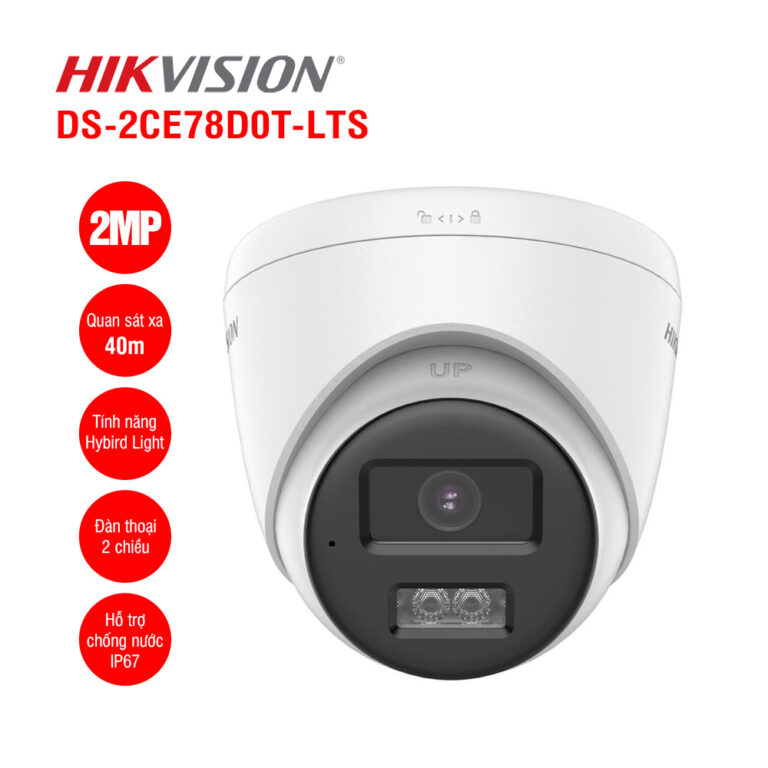 Camera HDTVI 2MP HIKVISION DS-2CE78D0T-LTS