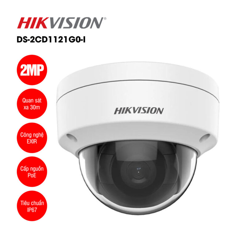 Camera IP 2MP bán cầu HIKVISION DS-2CD1121G0-I