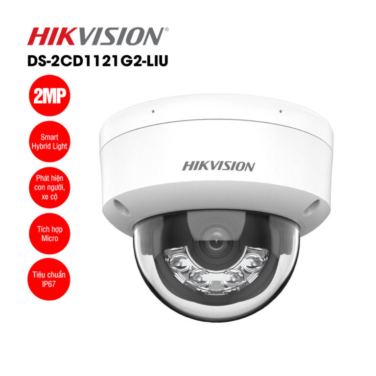 Camera IP 2MP bán cầu HIKVISION DS-2CD1121G2-LIU