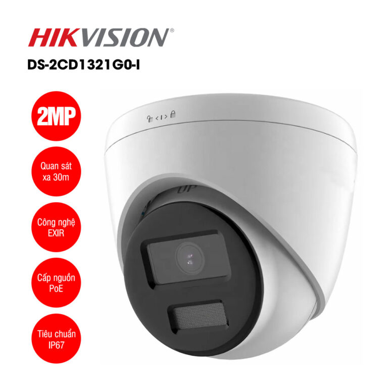 Camera IP 2MP bán cầu HIKVISION DS-2CD1321G0-I