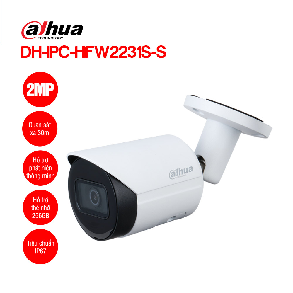 Camera IP 2MP DAHUA DH-IPC-HFW2241S-S