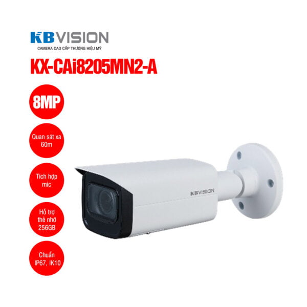 Camera IP thân trụ 8MP KBVISION KX-CAi8001SN-A