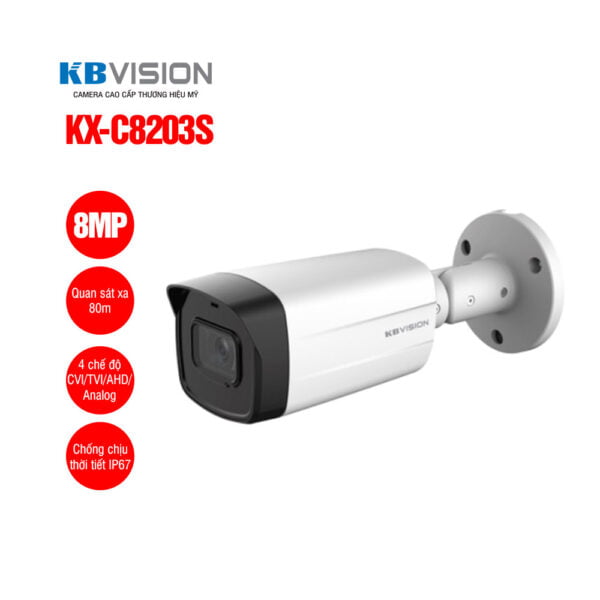 Camera thân HD Analog 8MP KBVISION KX-C8205S-AM