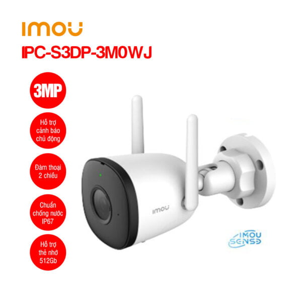 Camera Wifi ngoài trời 3MP iMOU IPC-S3DP-3M0WJ